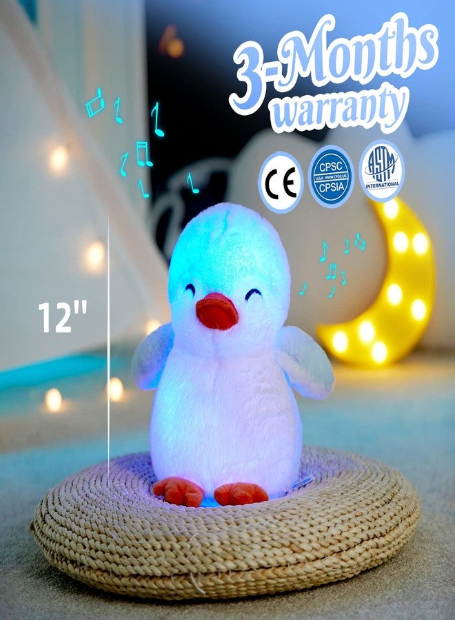 Glow Guards 12'' Musical Light up Penguin Stuffed Animal,Soft Penguin Plush Toy with LED Night Lights &Nursery Songs,Birthday Children's Day Hoilday Gift for Toddler Kids - Image 5